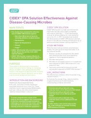 CIDEX® OPA Solution Effectiveness Against Disease-Causing ...