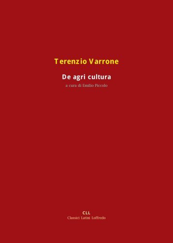 Terenzio Varrone De agri cultura