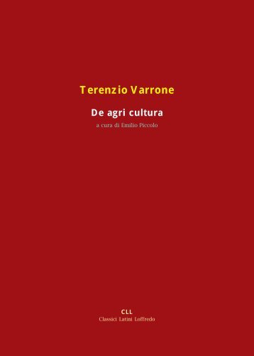 Terenzio Varrone De agri cultura