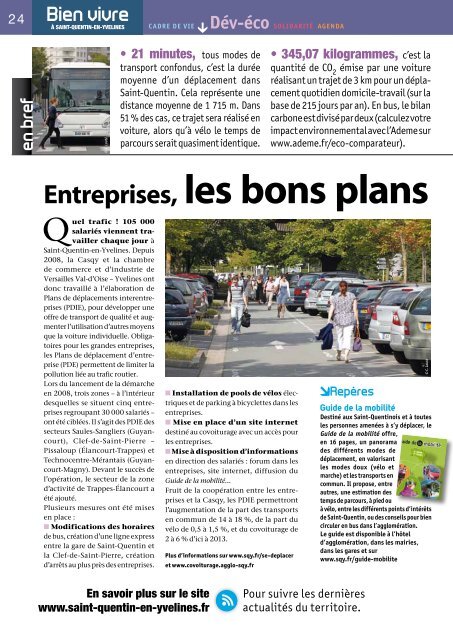 Mobilisés pour la mobilité ! - Saint-Quentin-en-Yvelines