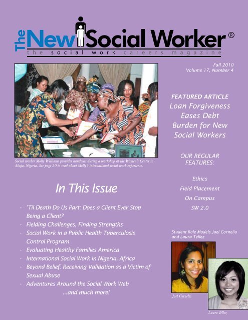In This Issue - THE NEW SOCIAL WORKER Online