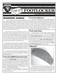 Volume XXXI, Number 4, 1 December 2007 - AAMUC