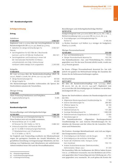 2B Staatsrechnung Verwaltungseinheiten ... - EFV - admin.ch