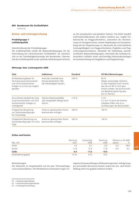 2B Staatsrechnung Verwaltungseinheiten ... - EFV - admin.ch