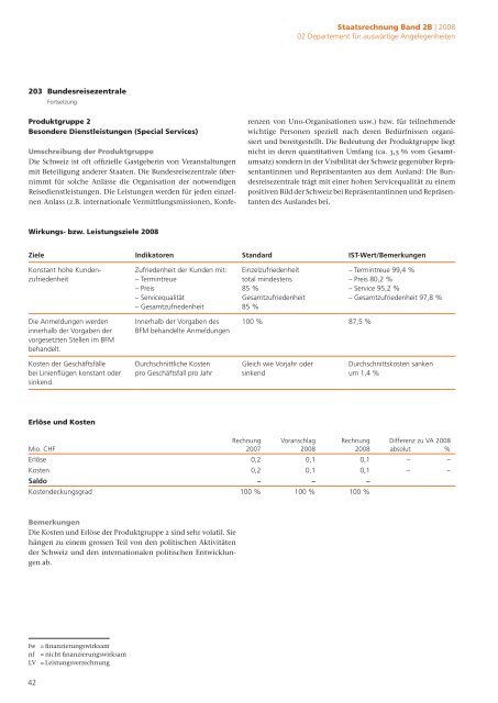 2B Staatsrechnung Verwaltungseinheiten ... - EFV - admin.ch