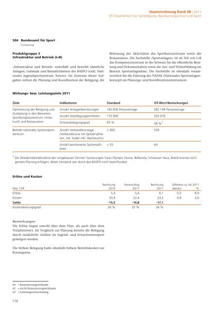 2B Staatsrechnung Verwaltungseinheiten Begründungen - Eidg ...