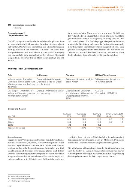 2B Staatsrechnung Verwaltungseinheiten Begründungen - Eidg ...