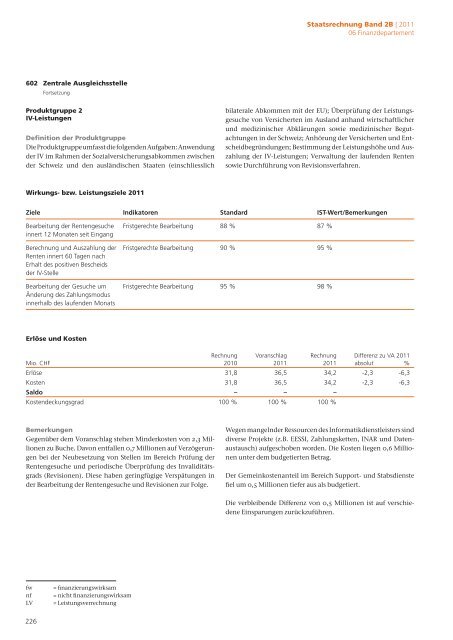 2B Staatsrechnung Verwaltungseinheiten Begründungen - Eidg ...