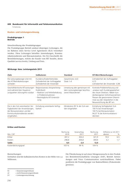 2B Staatsrechnung Verwaltungseinheiten Begründungen - Eidg ...