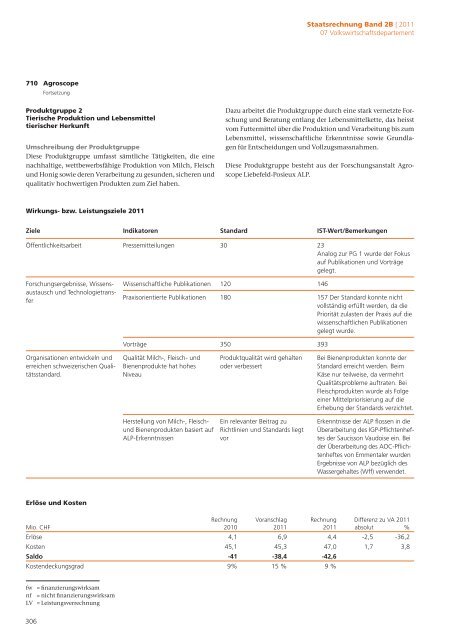 2B Staatsrechnung Verwaltungseinheiten Begründungen - Eidg ...