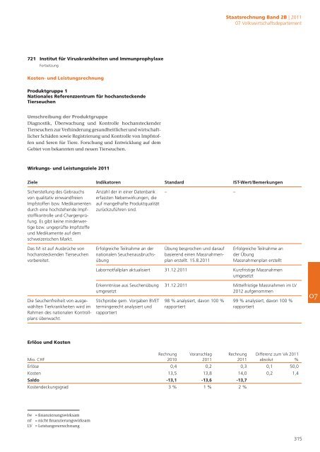 2B Staatsrechnung Verwaltungseinheiten Begründungen - Eidg ...