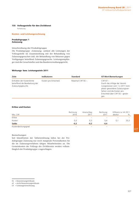 2B Staatsrechnung Verwaltungseinheiten Begründungen - Eidg ...