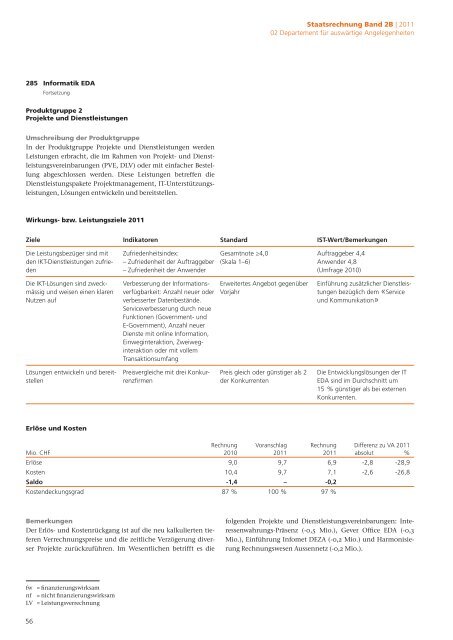 2B Staatsrechnung Verwaltungseinheiten Begründungen - Eidg ...