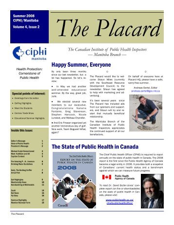 The Placard - Summer 2008.pub - CIPHI Manitoba