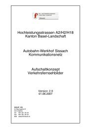 Hochleistungsstrassen A2/H2/H18 Kanton Basel-Landschaft ... - BSA