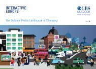 The Outdoor Media Landscape is Changing - Interactive Europe