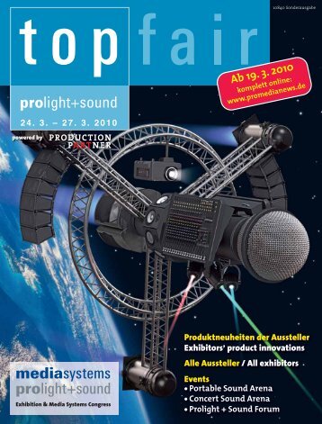 TopFair 2010 prolight+sound - Pro Media News