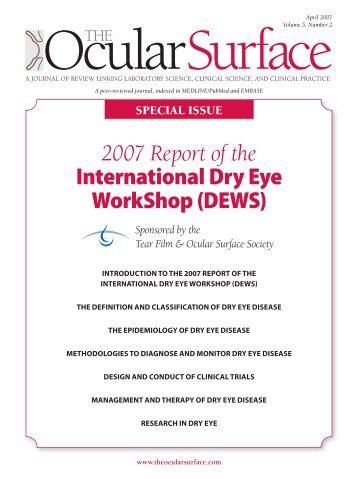 2007 Report of the International Dry Eye WorkShop - Tear Film ...