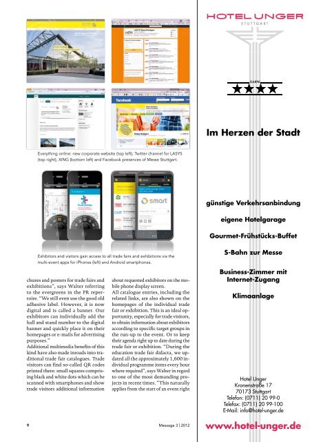 Message Ausgabe 3/2012 - Messe Stuttgart