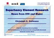 Superheavy Element Research Superheavy Element Research