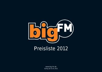 PREISE bigFM ON AIR - RadioCom SW GmbH