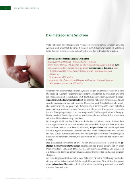 Metabolic-Screen-Programm - biovis´ Diagnostik MVZ GmbH