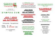 SYMPOSIUM „ADS / ADHS und AUTISMUS“ - ernaehrung-allergie.de