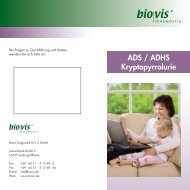 ADS / ADHS Kryptopyrrolurie - Biovis