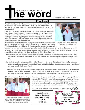 he word - St. Alban's Episcopal Church