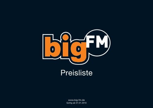 Preisliste - bigFM Saarland