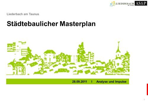 Städtebaulicher Masterplan - Gemeinde Liederbach am Taunus