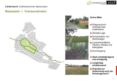 Städtebaulicher Masterplan - Gemeinde Liederbach am Taunus