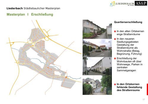 Städtebaulicher Masterplan - Gemeinde Liederbach am Taunus