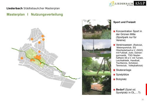 Städtebaulicher Masterplan - Gemeinde Liederbach am Taunus