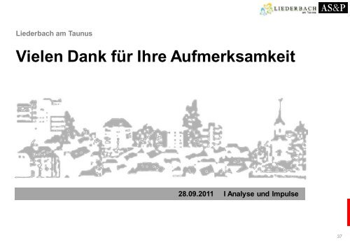 Städtebaulicher Masterplan - Gemeinde Liederbach am Taunus