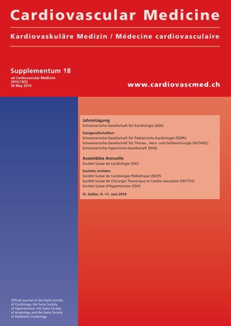 Supplementum 18 - Cardiovascular Medicine
