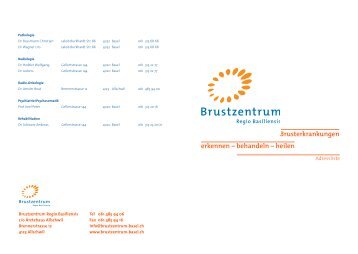 Brusterkrankungen erkennen – behandeln – heilen