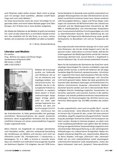 Ärzteblatt Mai 2006 - Ärztekammer Mecklenburg-Vorpommern