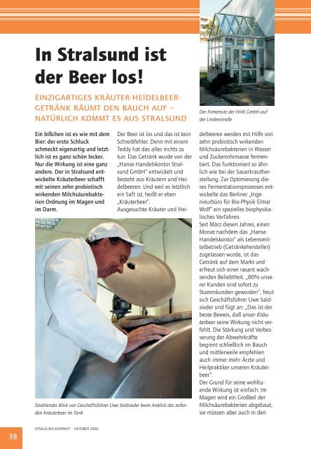 In Stralsund ist der Beer los.pdf - Ostseereporter - Marius Jaster