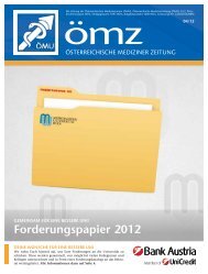 forderungspapier 2012 - Österreichische Medizinerunion