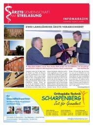 Infomagazin Ausgabe 2/2009 - Ärztegemeinschaft am Strelasund