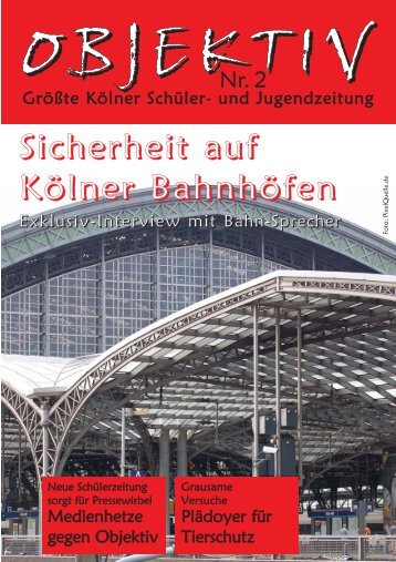 Objektiv Ausgabe Nr. 2 - Jugend pro Köln