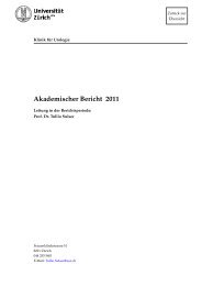 Akademischer Bericht 2011 - Klinik für Urologie - UniversitätsSpital ...