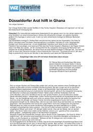 Düsseldorfer Arzt hilft in Ghana - Die Aerzte fuer Afrika