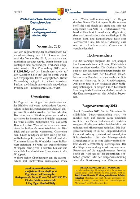 Trommler Jänner 2013 - Deutschkreutz