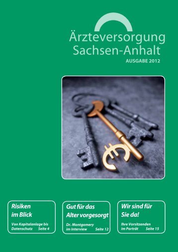 Download Ausgabe 01/2012 - Ärzteversorgung Sachsen-Anhalt