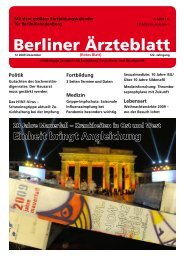 Medizin - Berliner Ärzteblatt