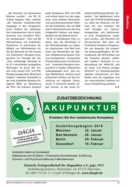 Medizin - Berliner Ärzteblatt