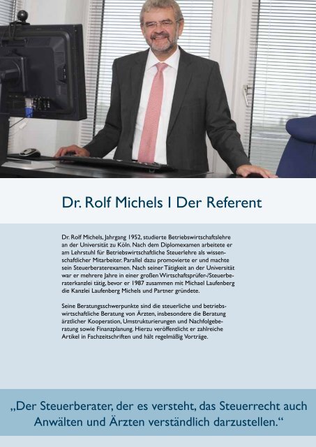 Dr. Rolf Michels - Laufenberg Michels und Partner