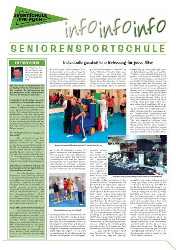 SENIORENSPORTSCHULE - Sportschule FFB Puch GmbH
